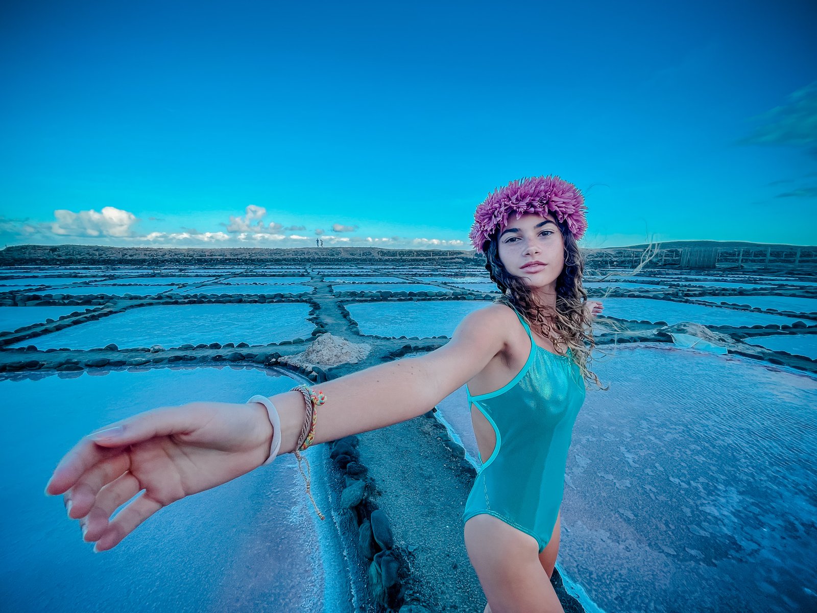 Retrato de moda en las salinas de Gran Canaria